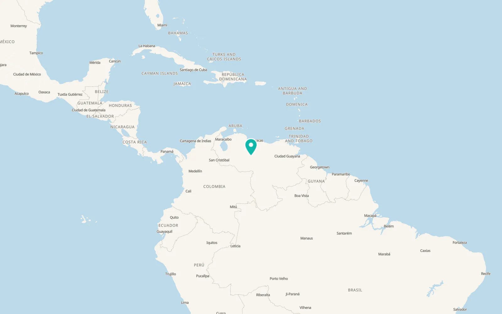 Map of La Unión