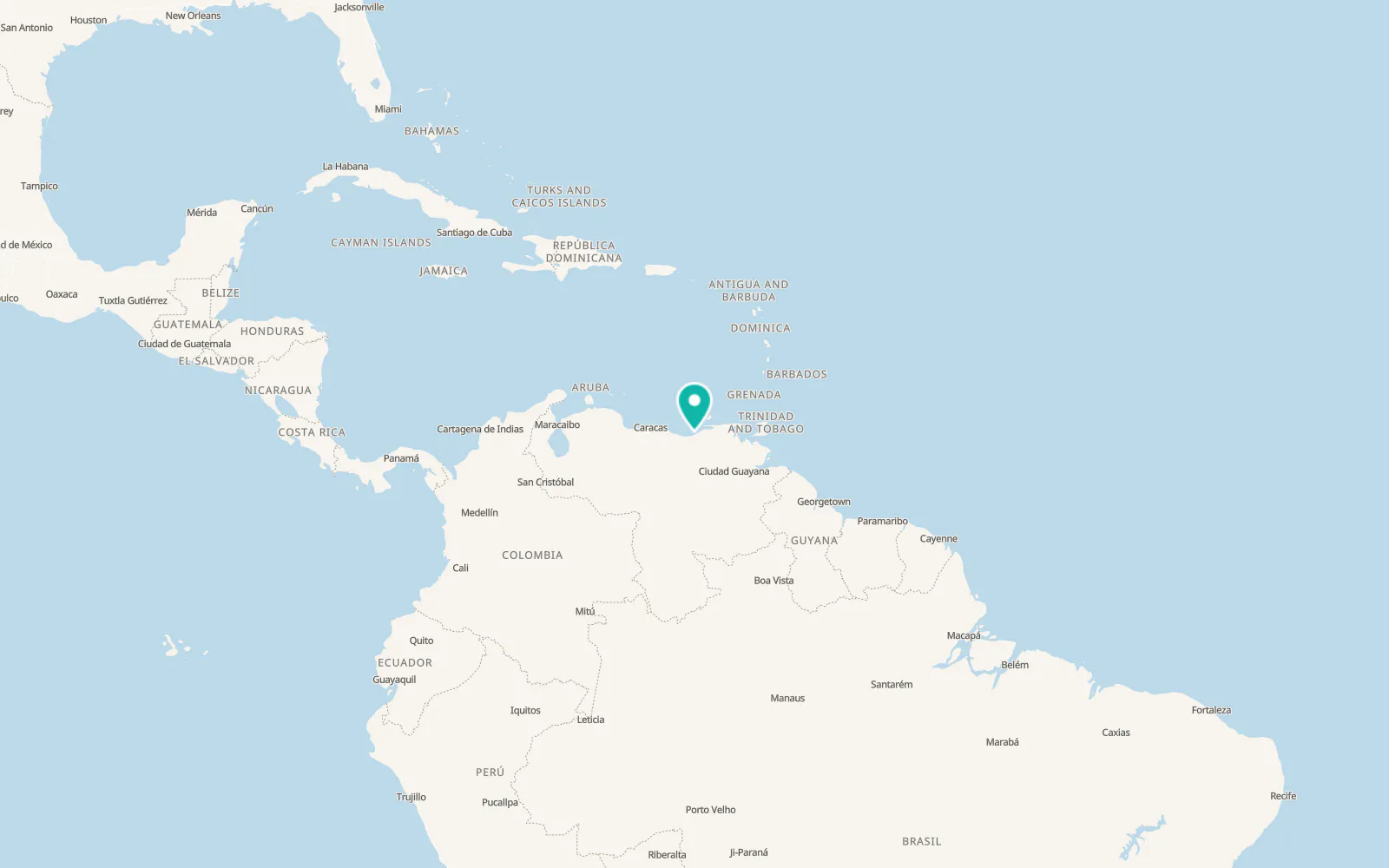 Map of Lecherías
