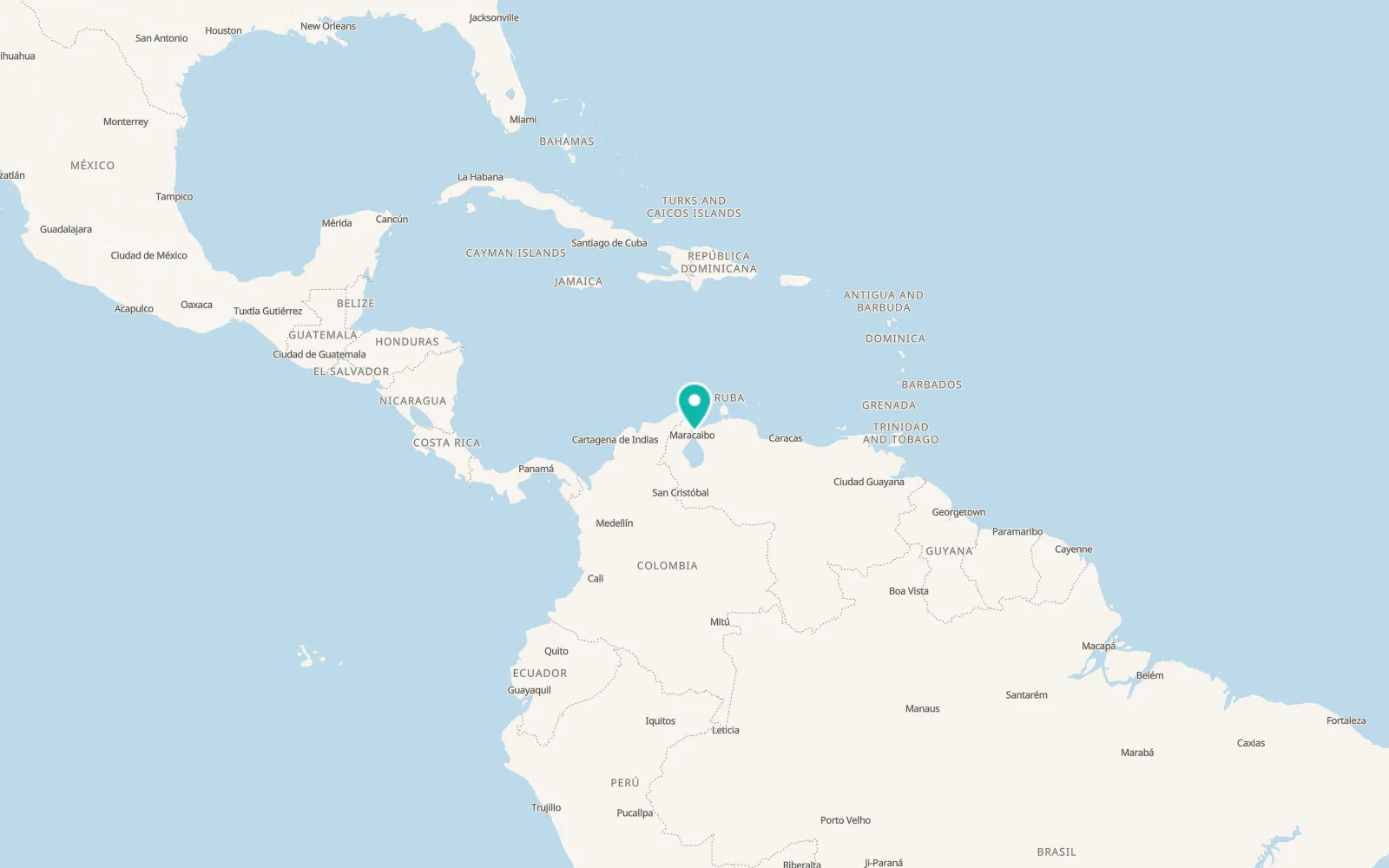 Map of Los Puertos de Altagracia
