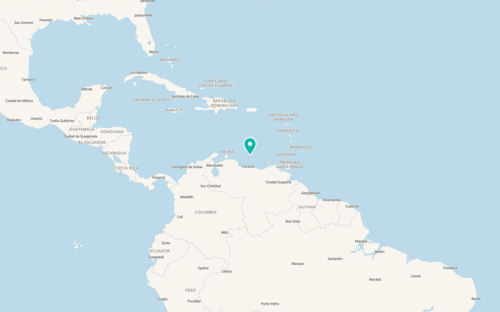 Map of Los Roques