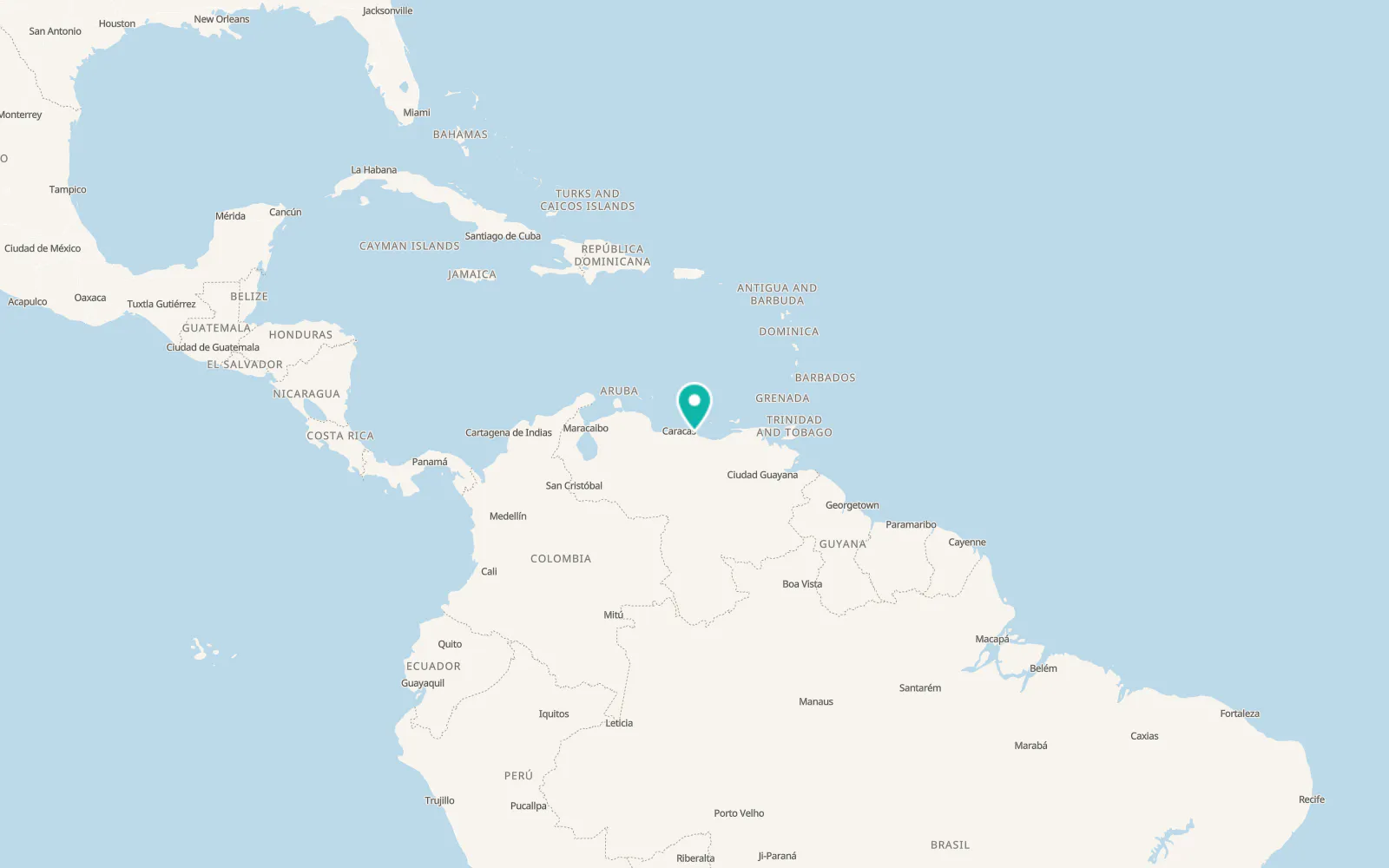 Map of Mamporal