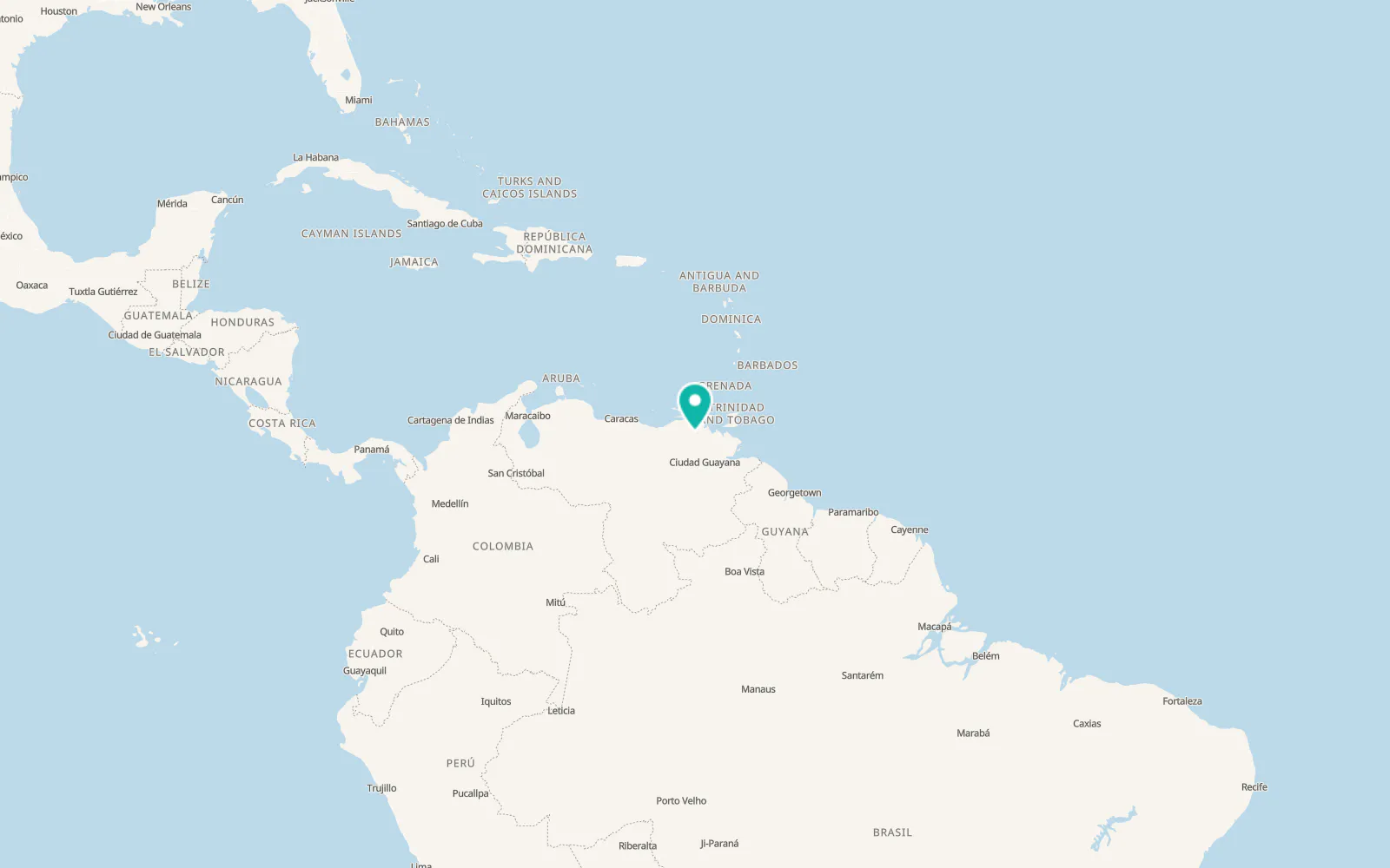 Map of Maturín