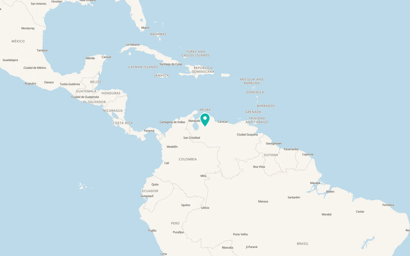 Map of Paraíso de Chabasquén