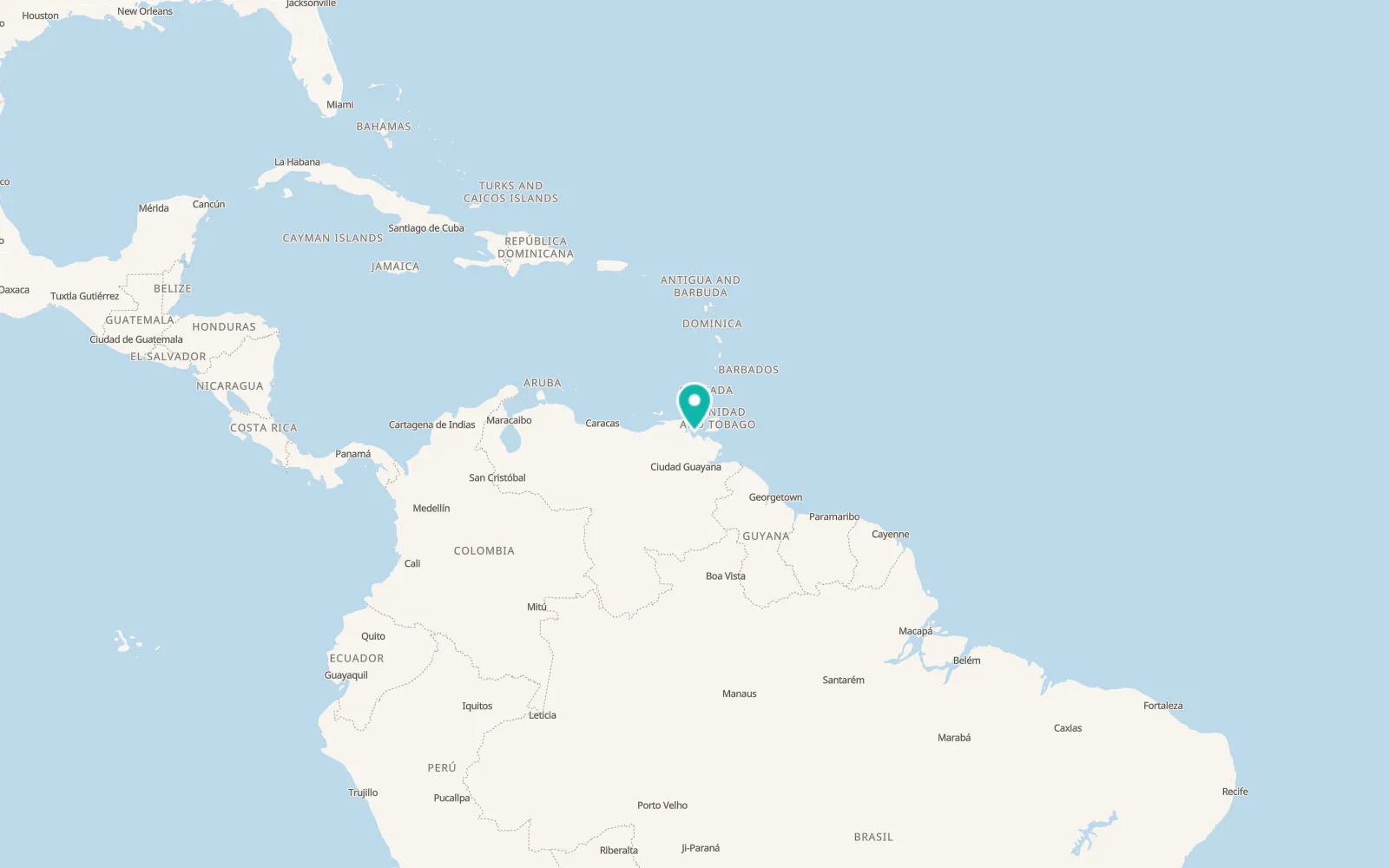 Map of Pedernales