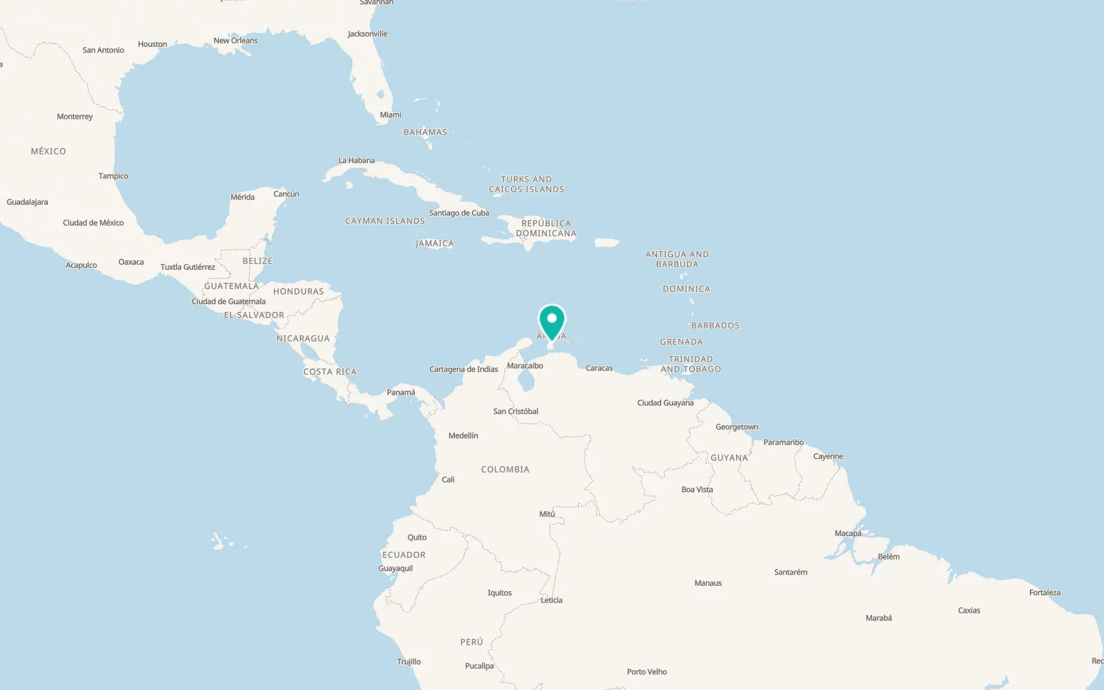Map of Pueblo Nuevo