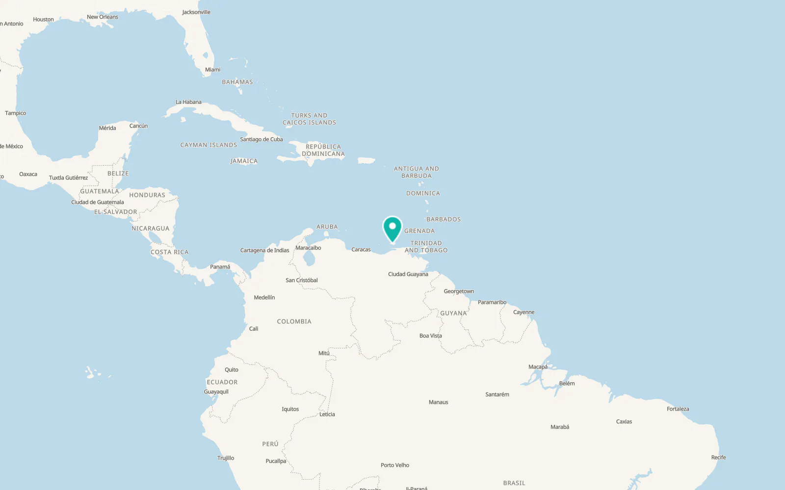 Map of Punta de Piedras
