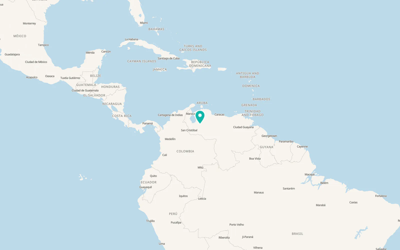 Map of Quebrada Seca