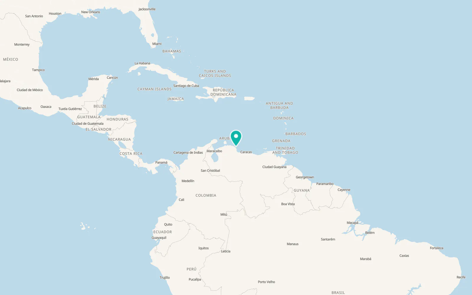 Map of San Juan de los Cayos