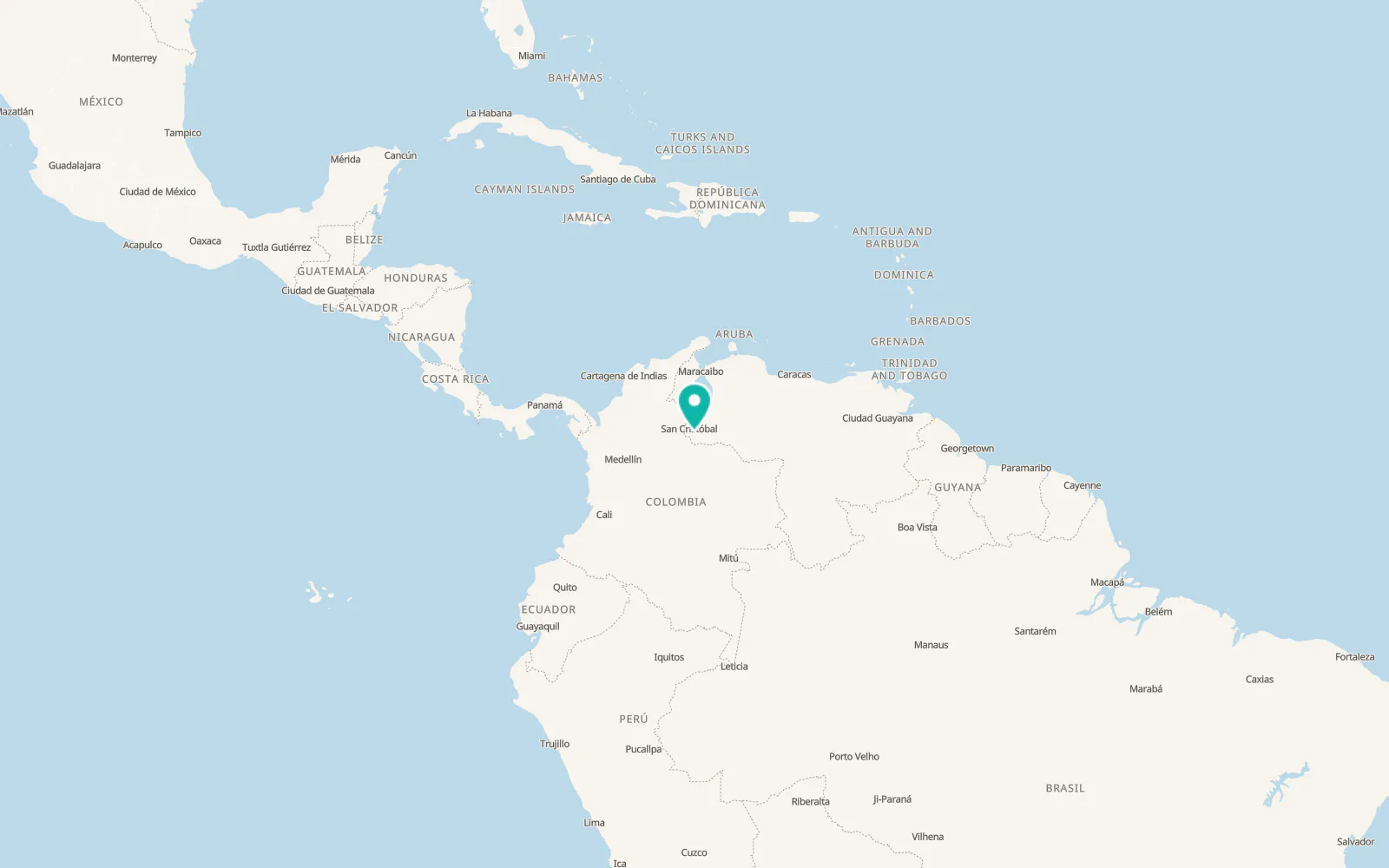 Map of San Rafael del Piñal