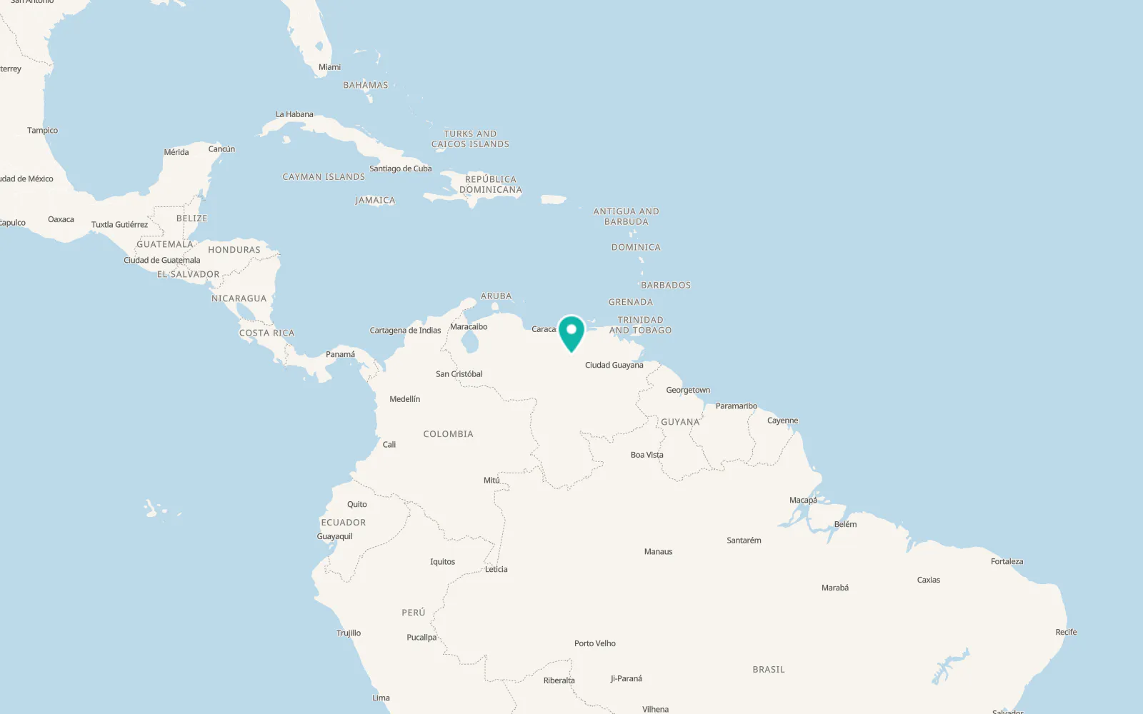 Map of Santa María de Ipire