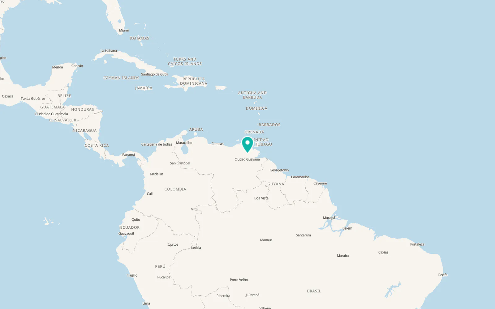 Map of Temblador