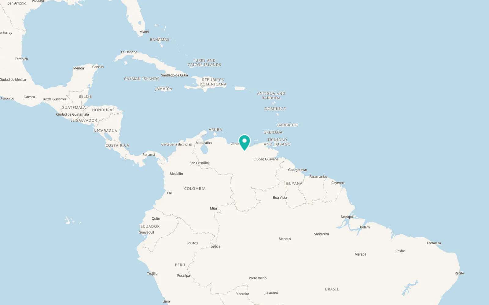 Map of Tucupido