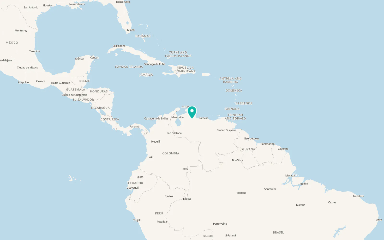 Map of Urachiche