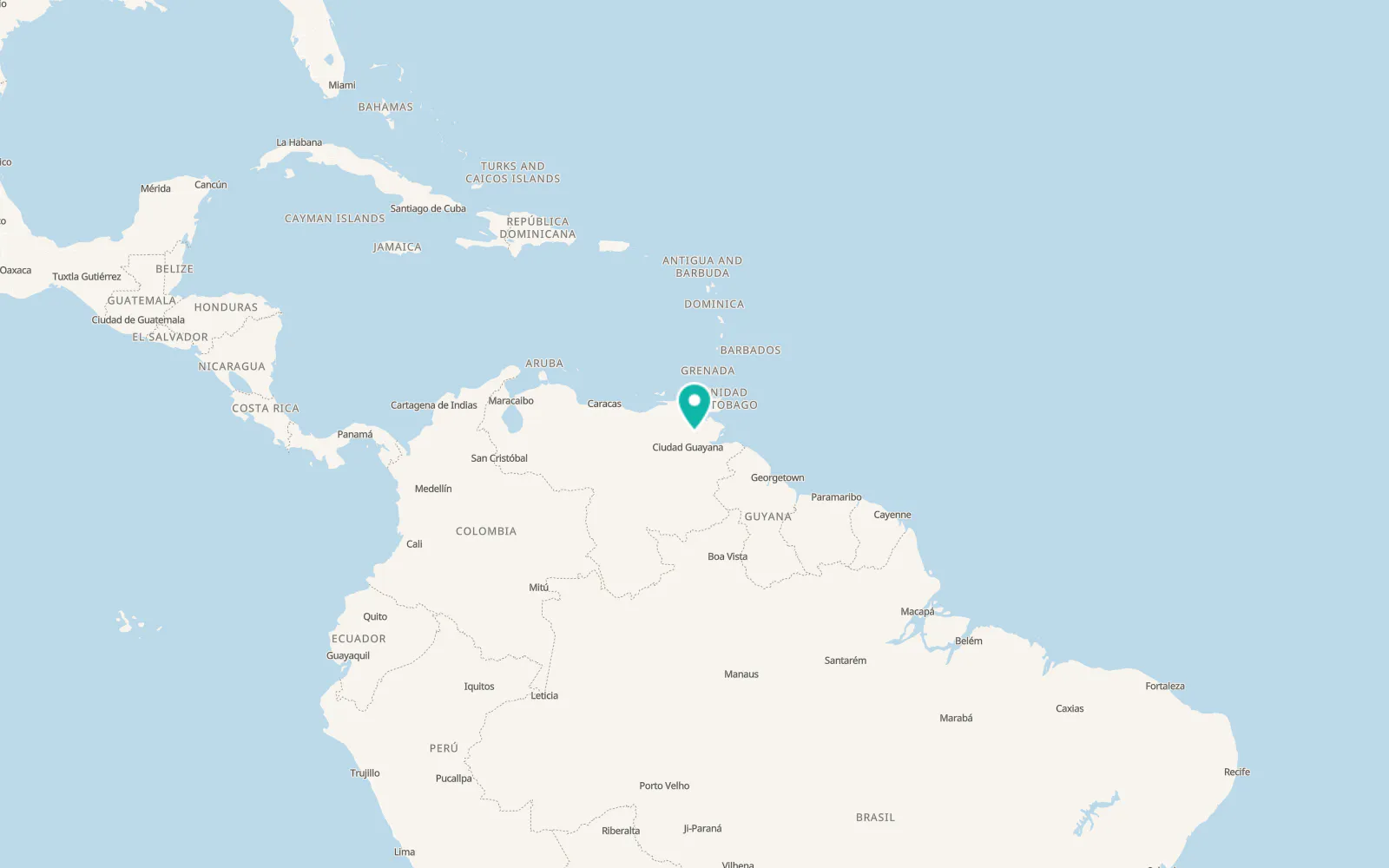 Map of Uracoa
