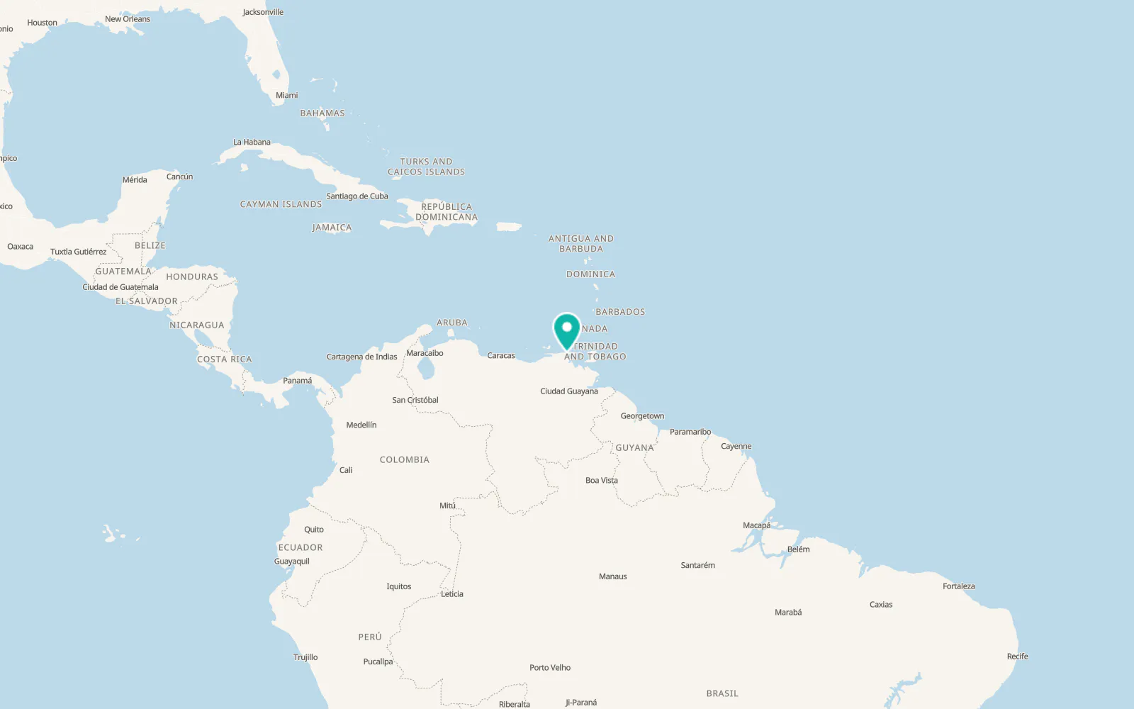 Map of Yaguaraparo