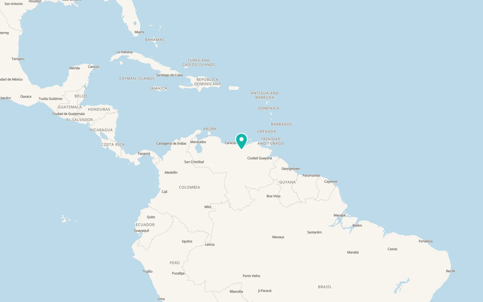 Map of Zaraza