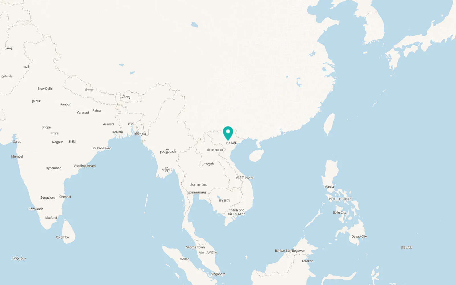 Map of Ba Vì