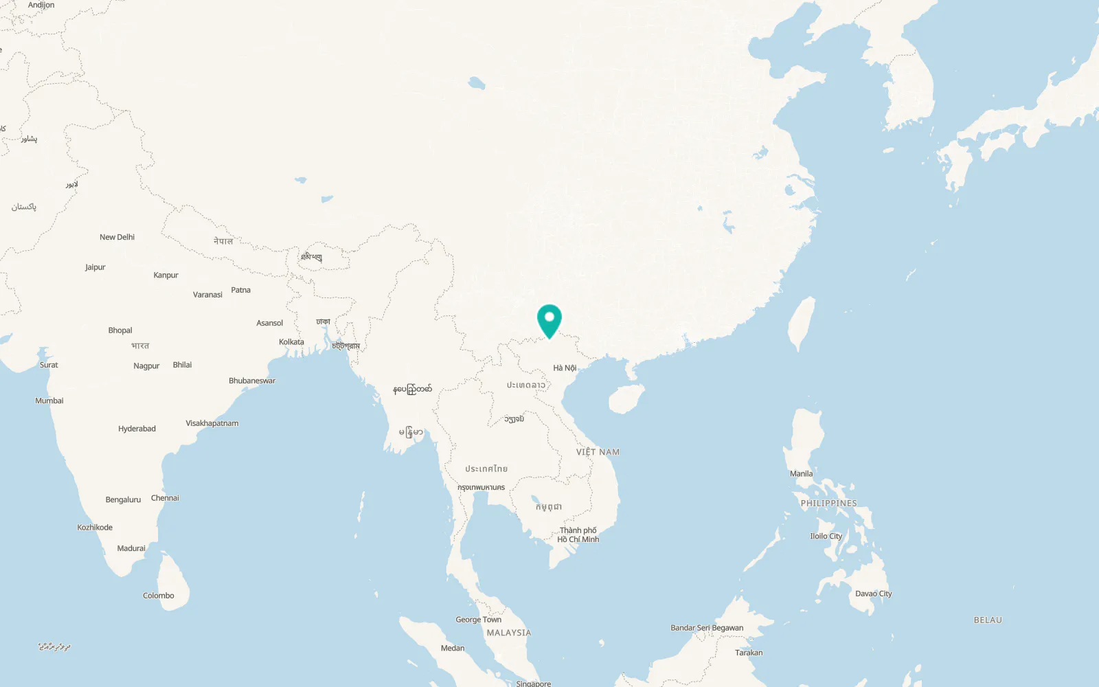 Map of Bắc Quang