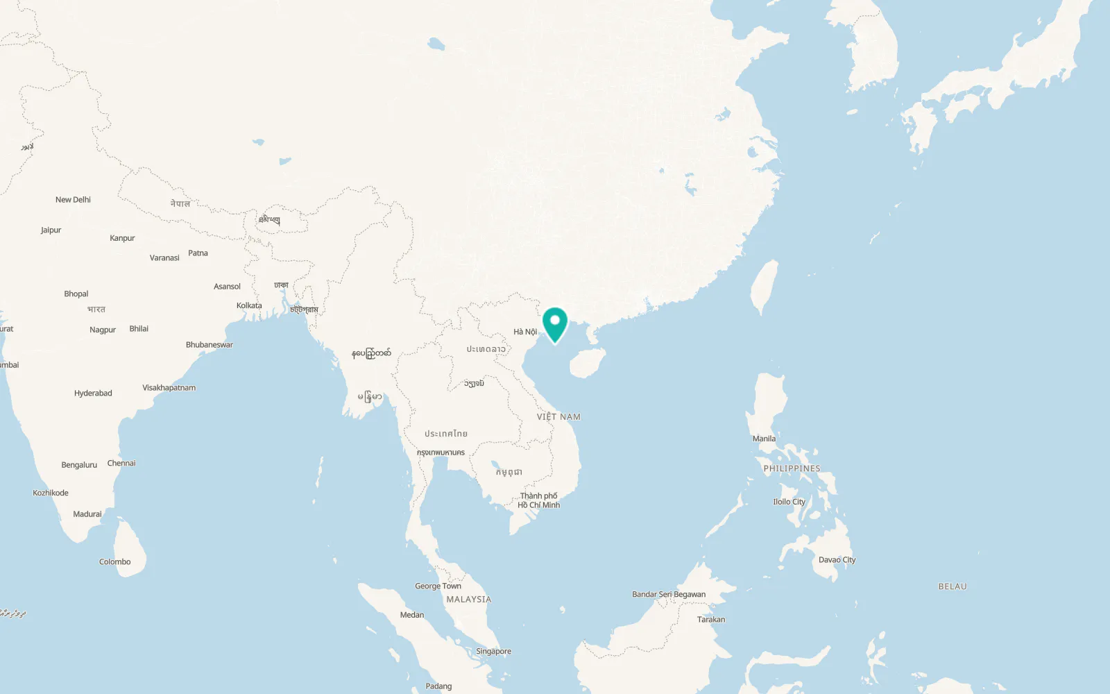 Map of Bạch Long Vĩ