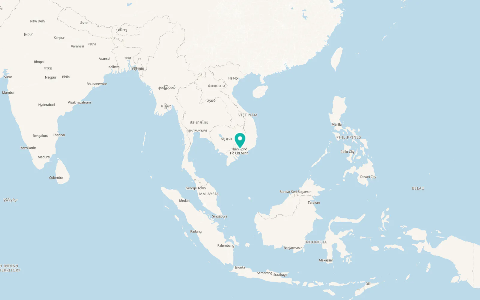 Map of Biên Hòa