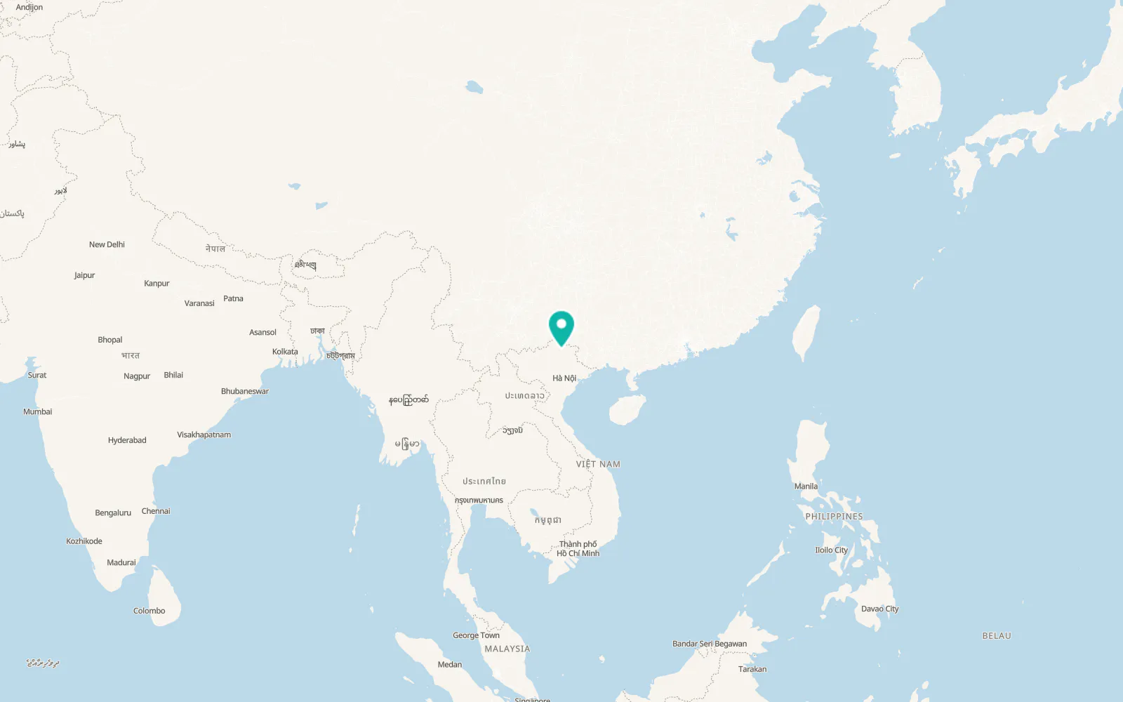 Map of Bộc Bố