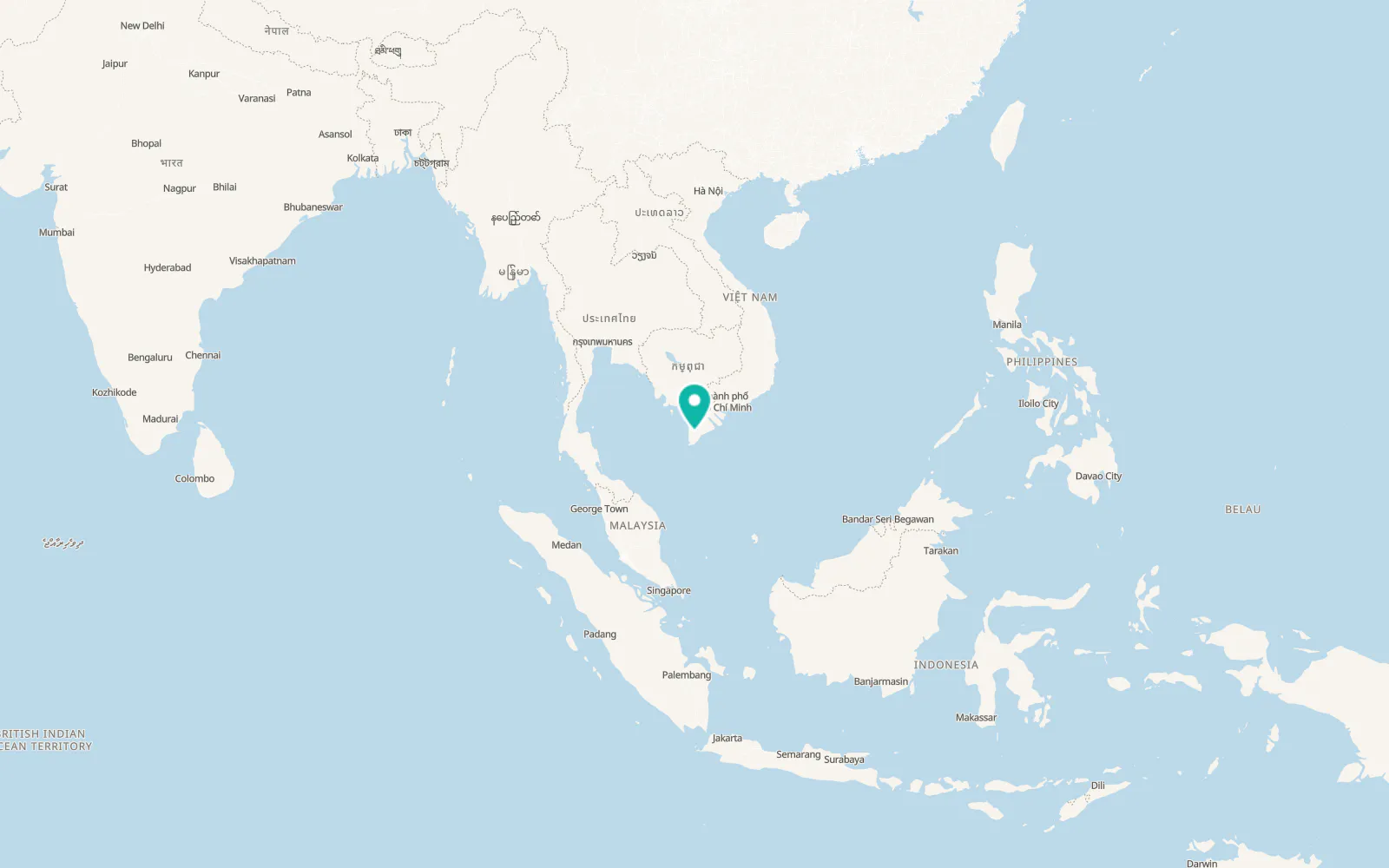 Map of Cà Mau