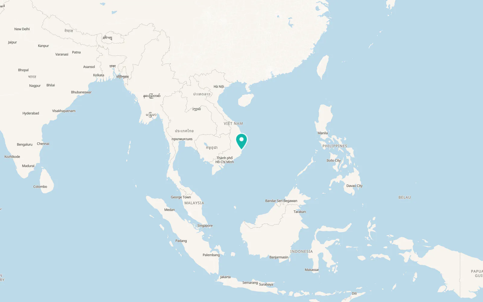 Map of Cam Lâm