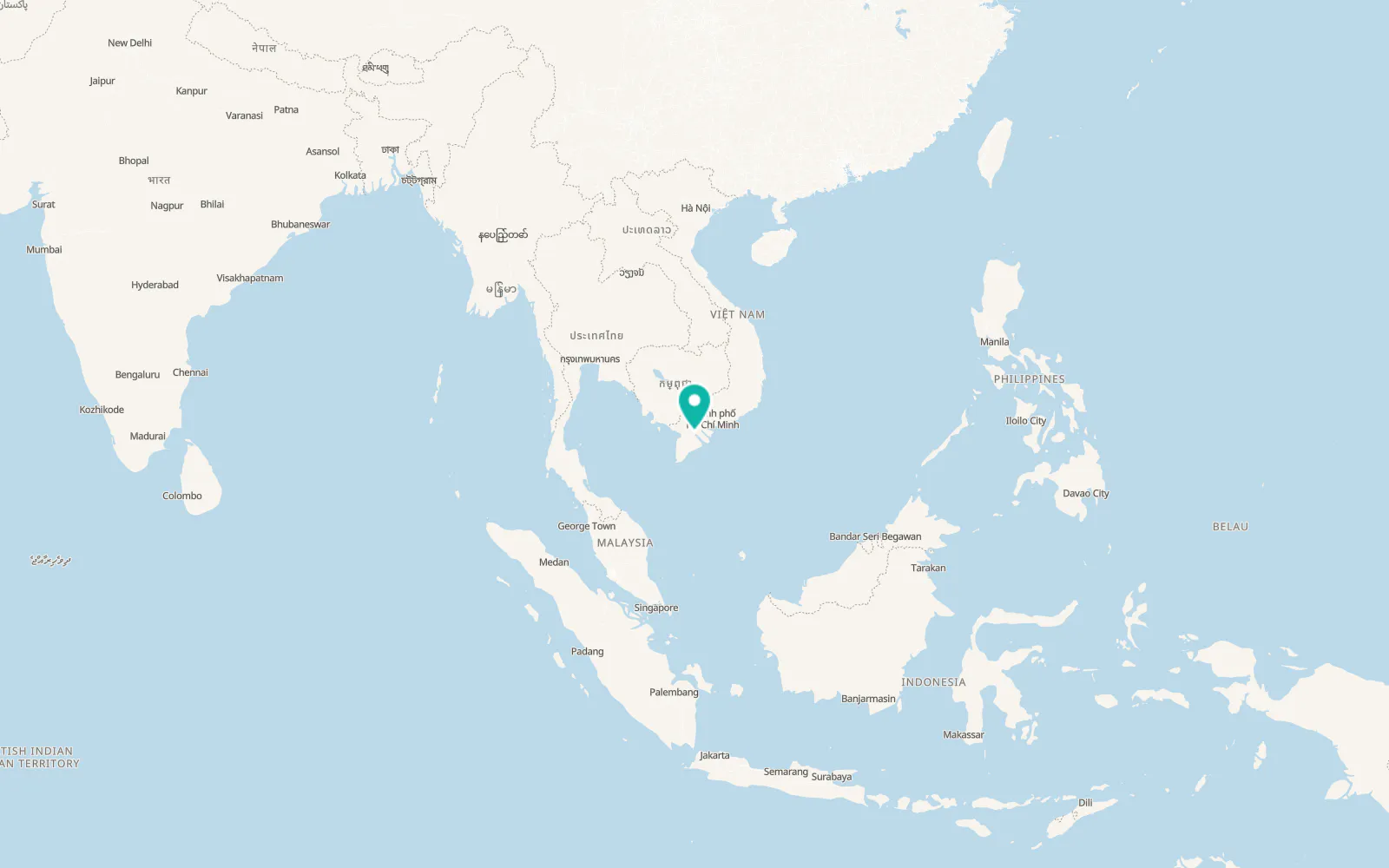 Map of Cần Thơ