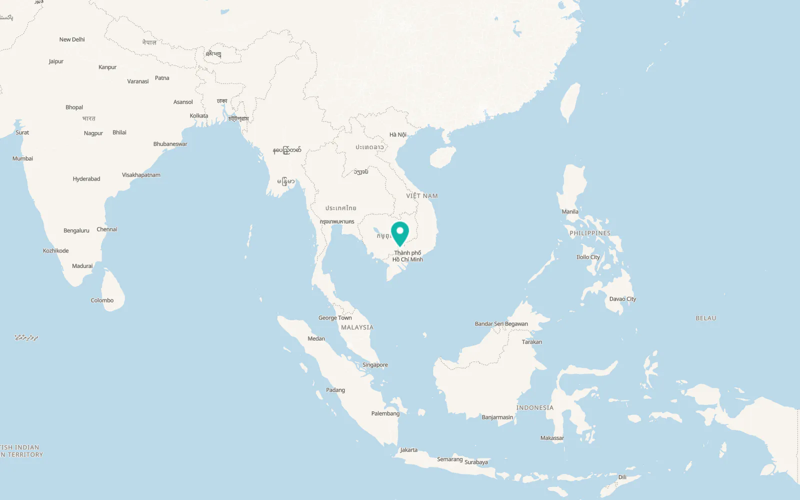 Map of Châu Thành