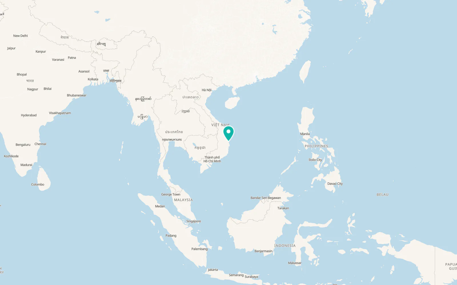 Map of Chí Thạnh