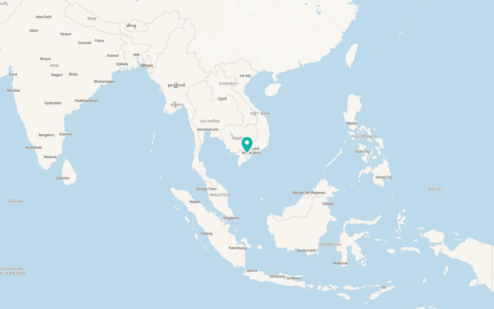Map of Chợ Lách