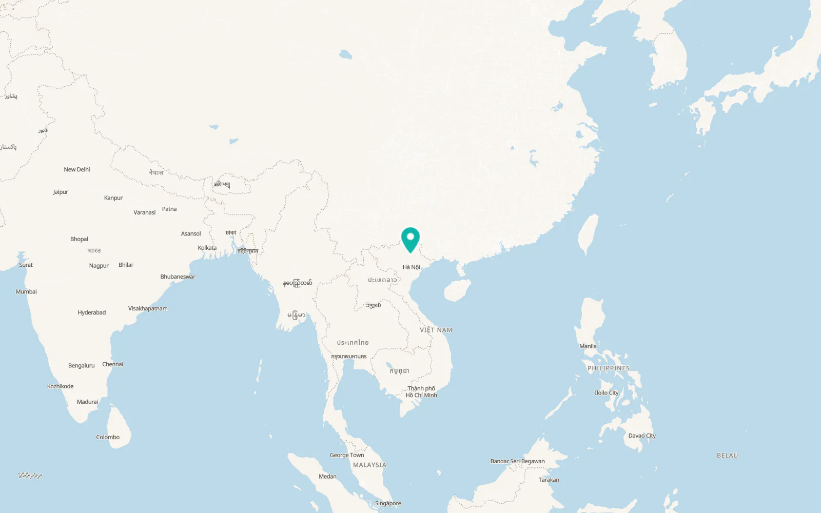 Map of Chợ Mới