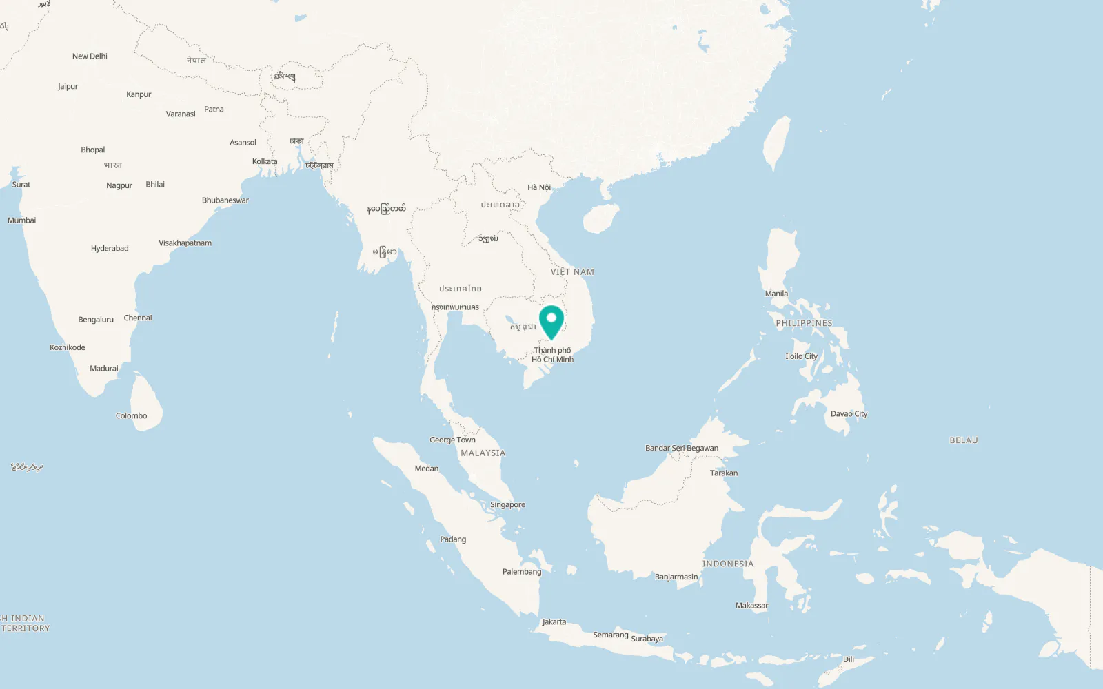 Map of Chơn Thành