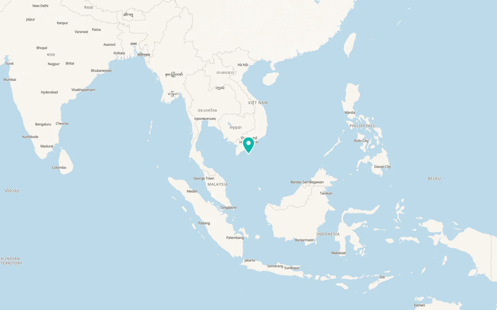 Map of Côn Đảo