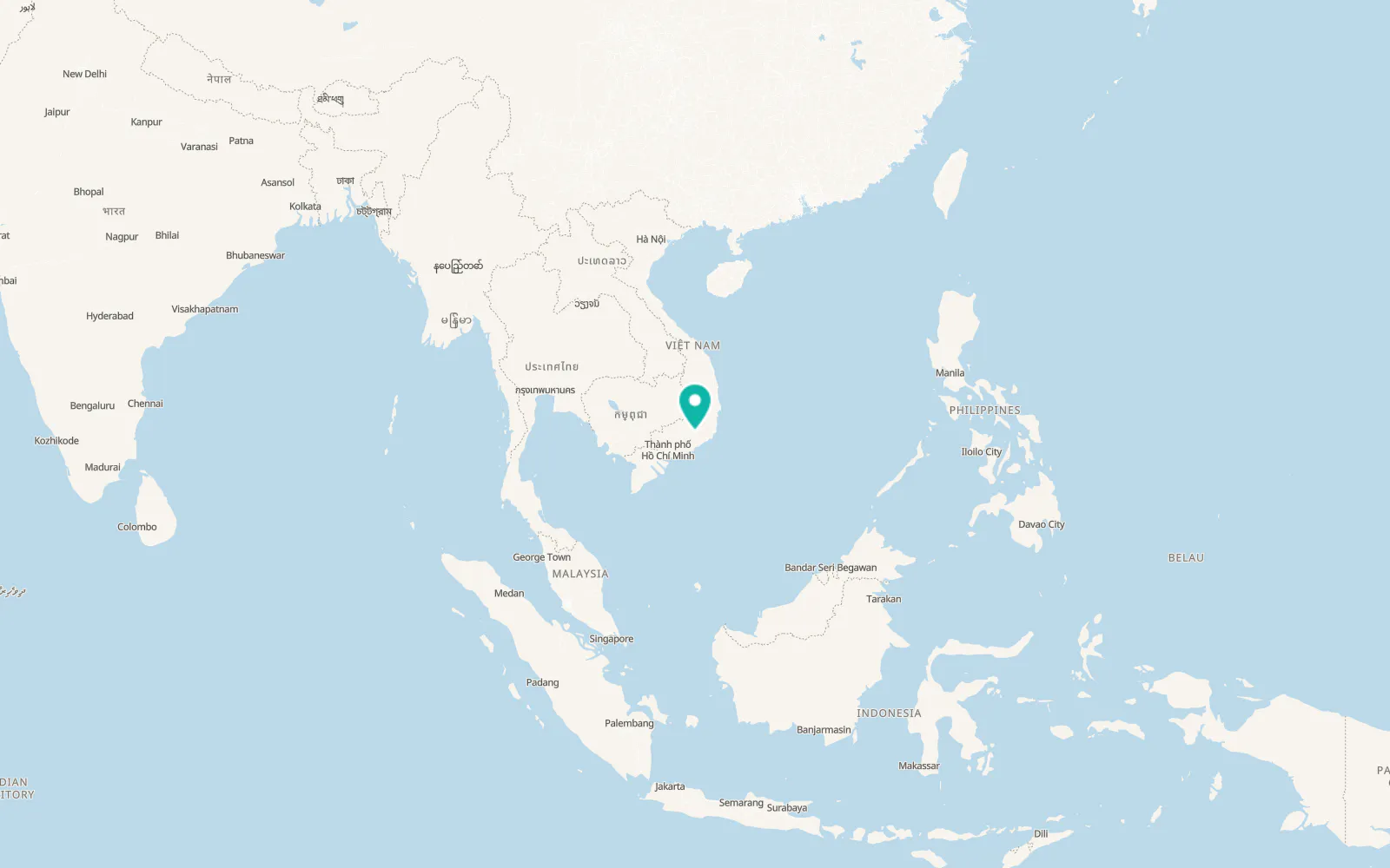 Map of Di Linh