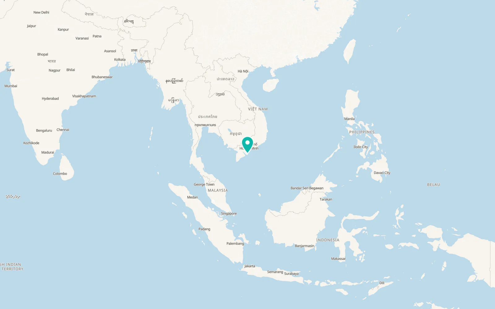 Map of Duyên Hải