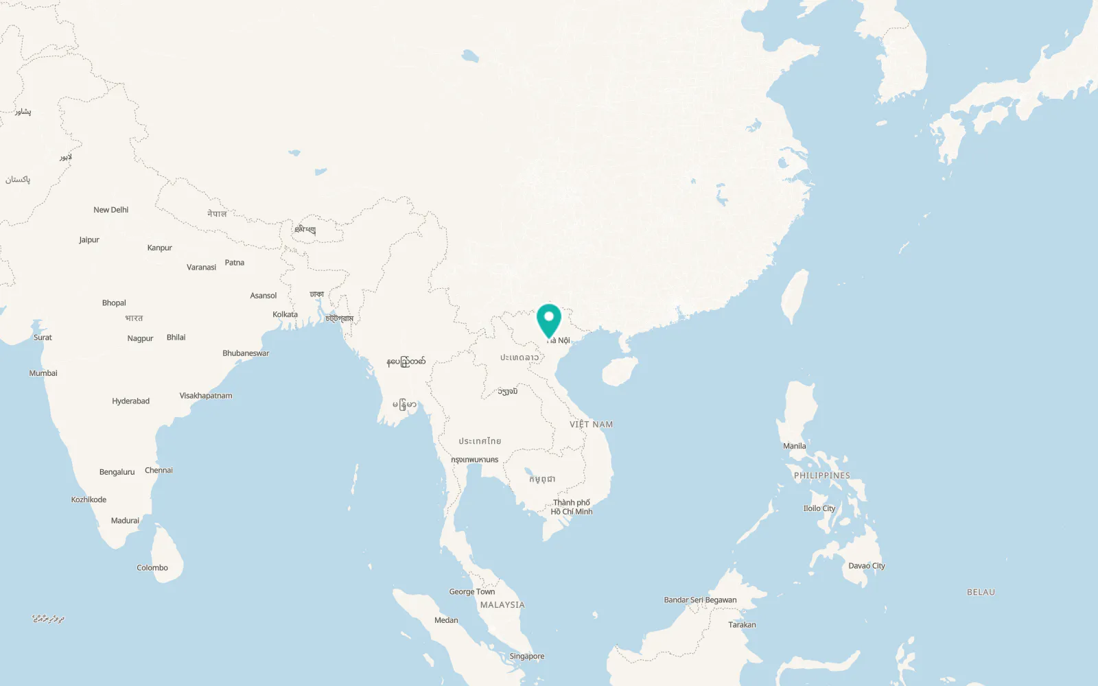 Map of Đà Bắc