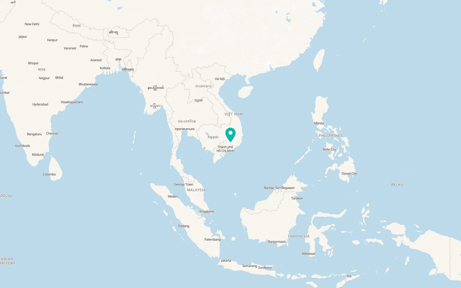 Map of Đạ Tẻh