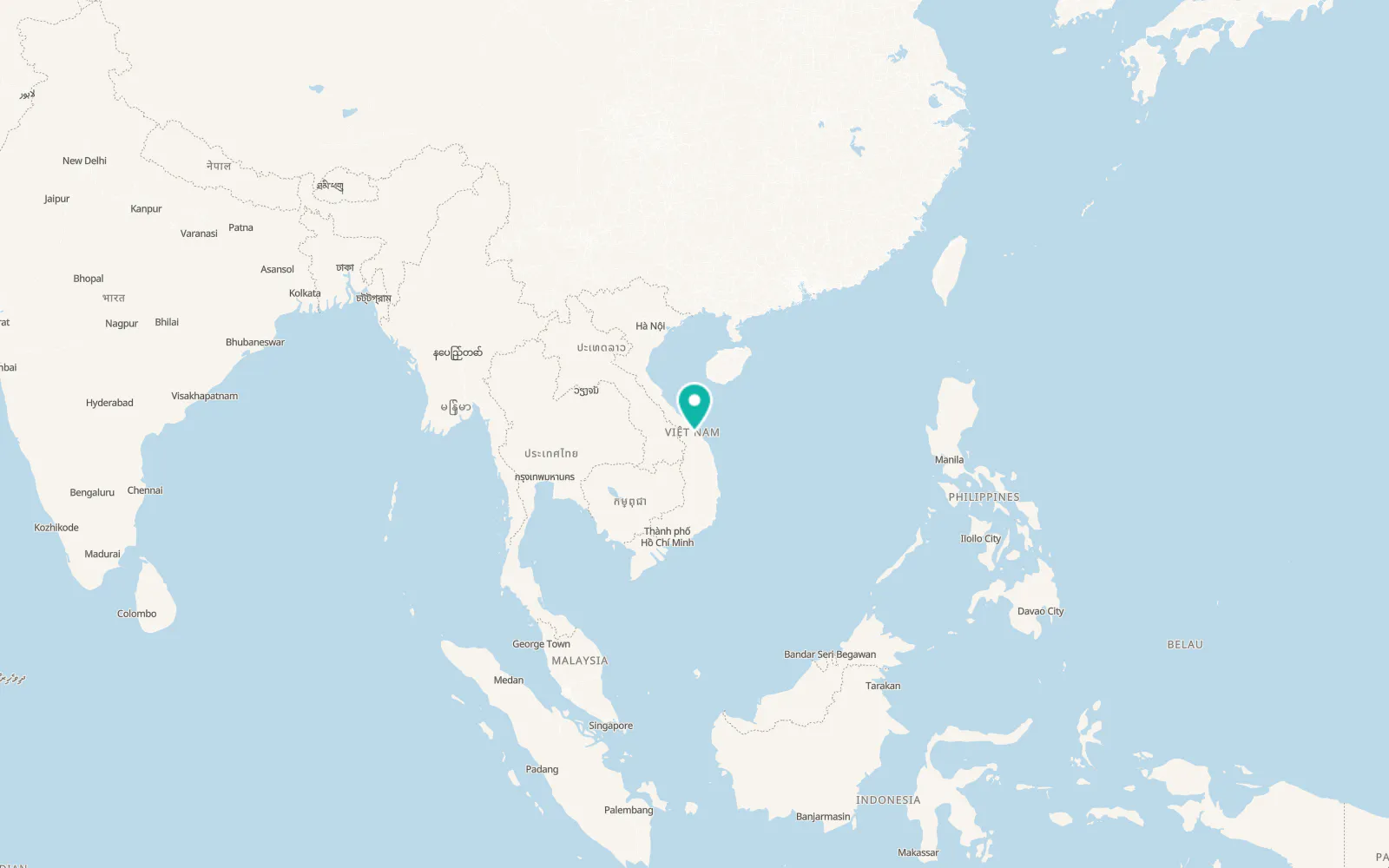 Map of Đại Cường