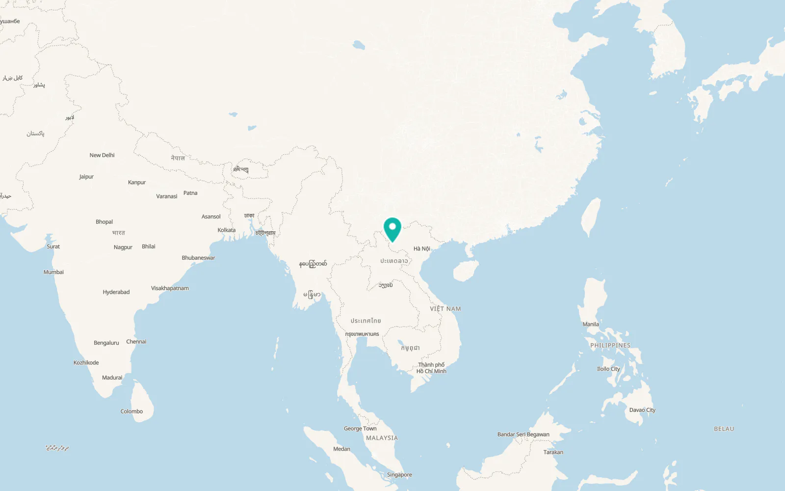 Map of Điện Biên Đông