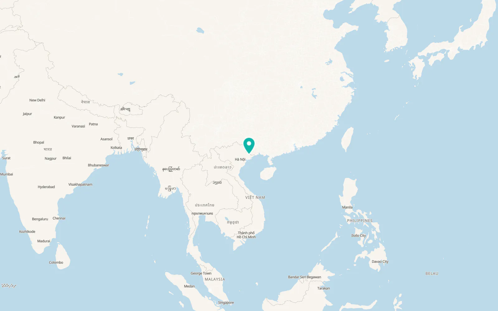 Map of Đình Lập