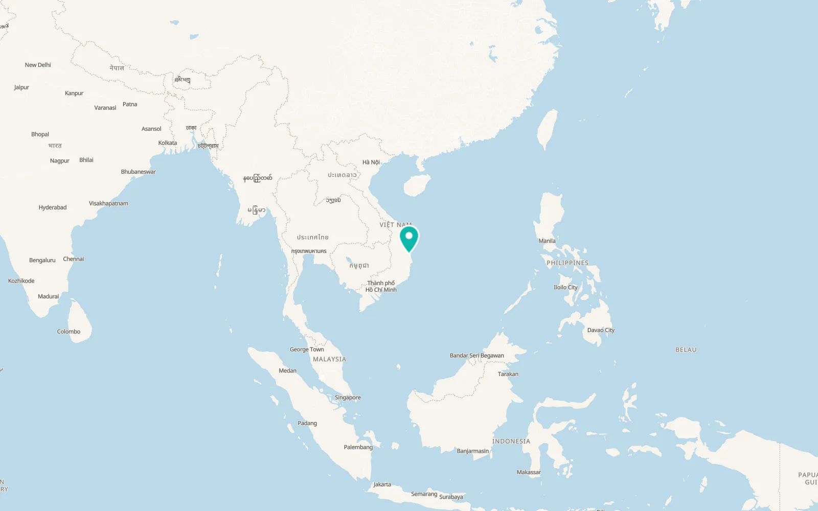 Map of Đồng Xuân
