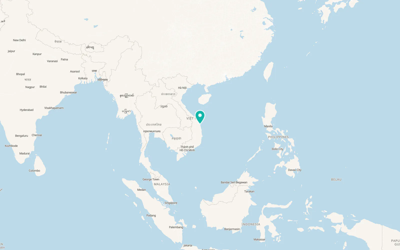 Map of Đức Phổ