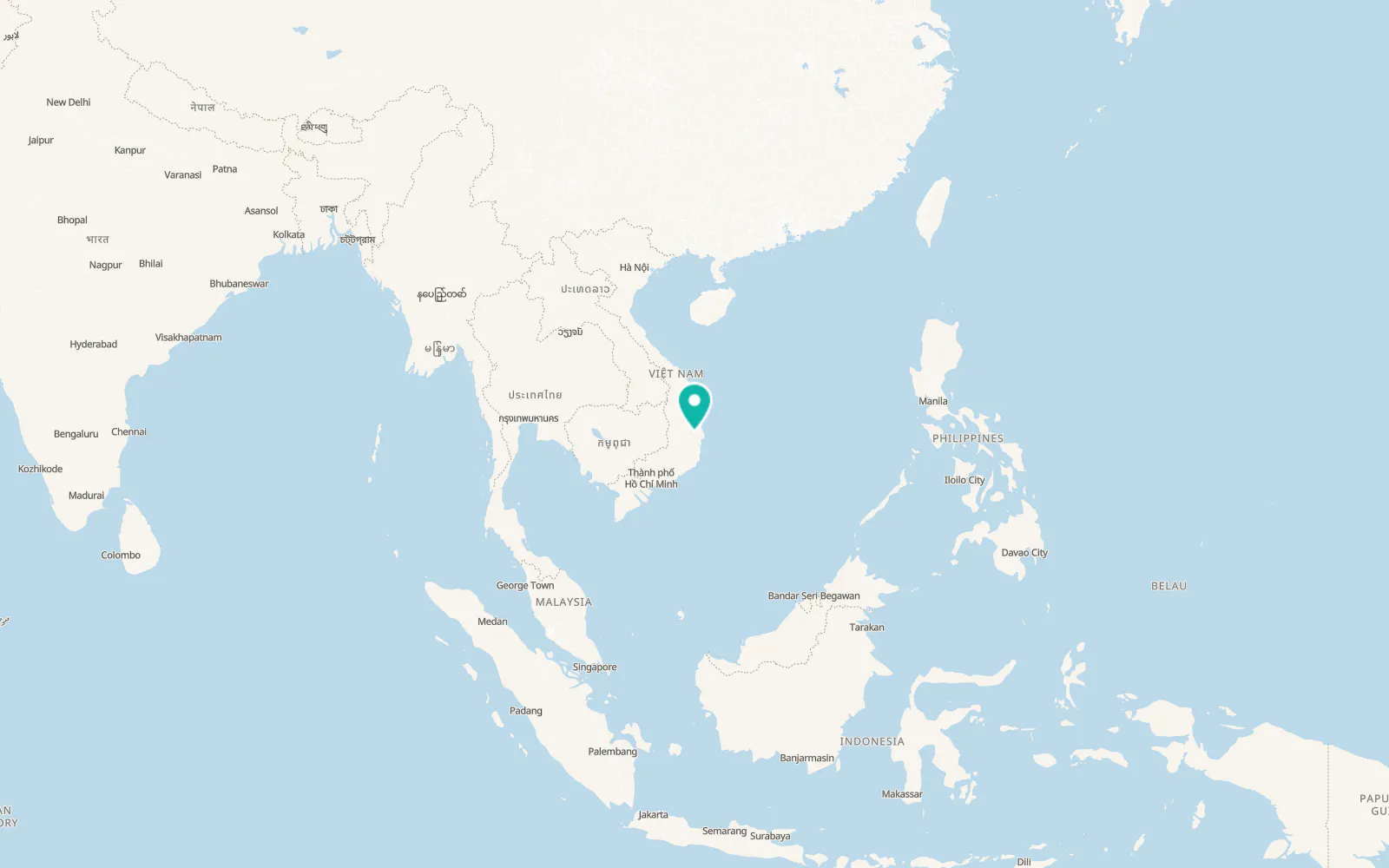 Map of Hai Riêng