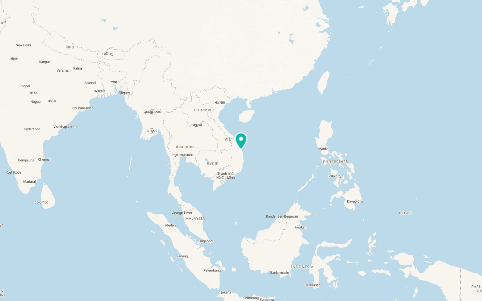 Map of Hoài Ân