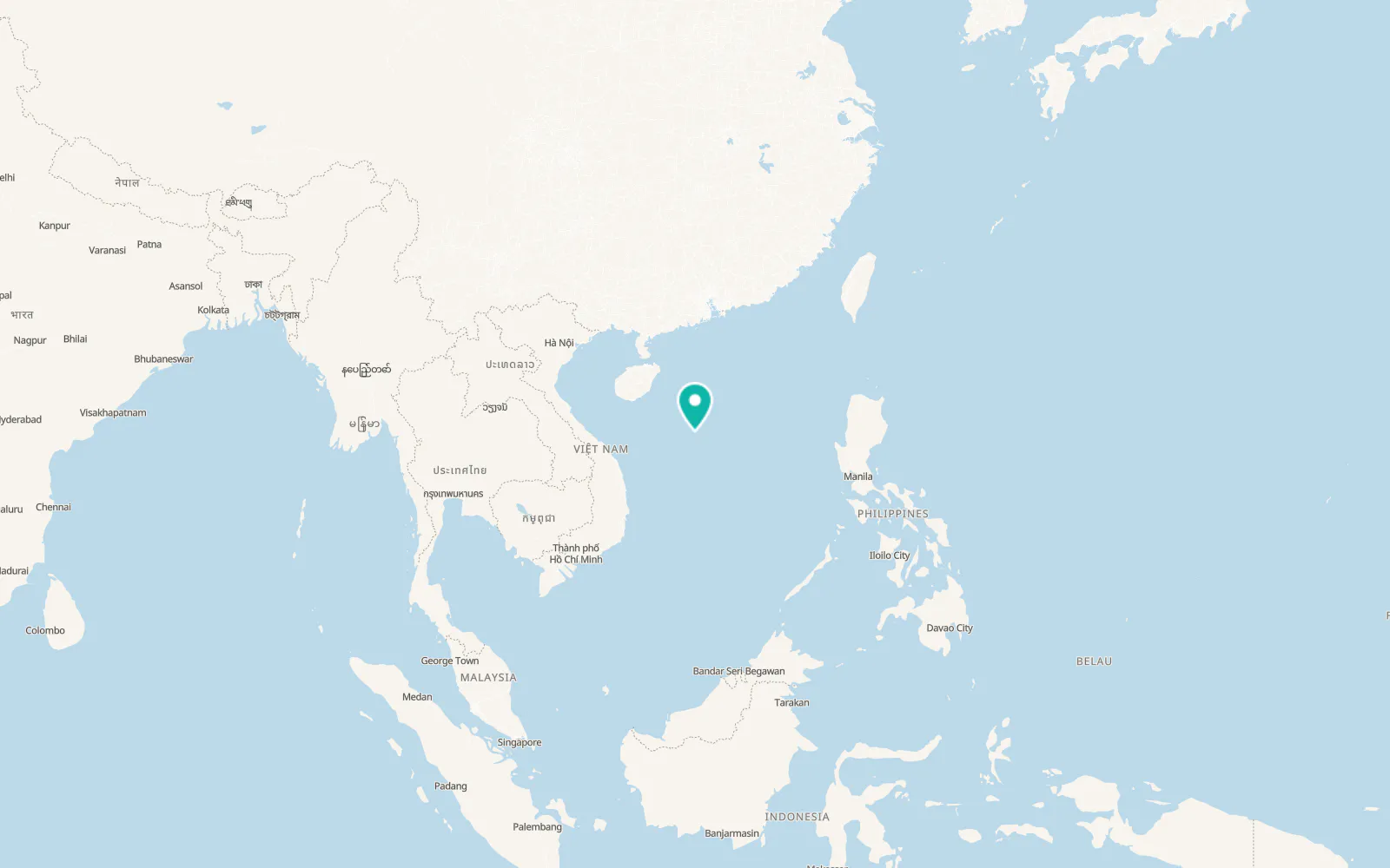 Map of Hoàng Sa