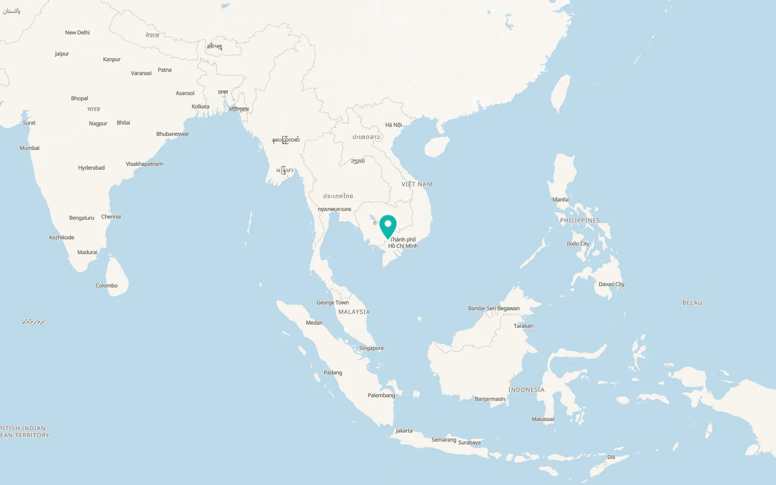 Map of Hồng Ngự