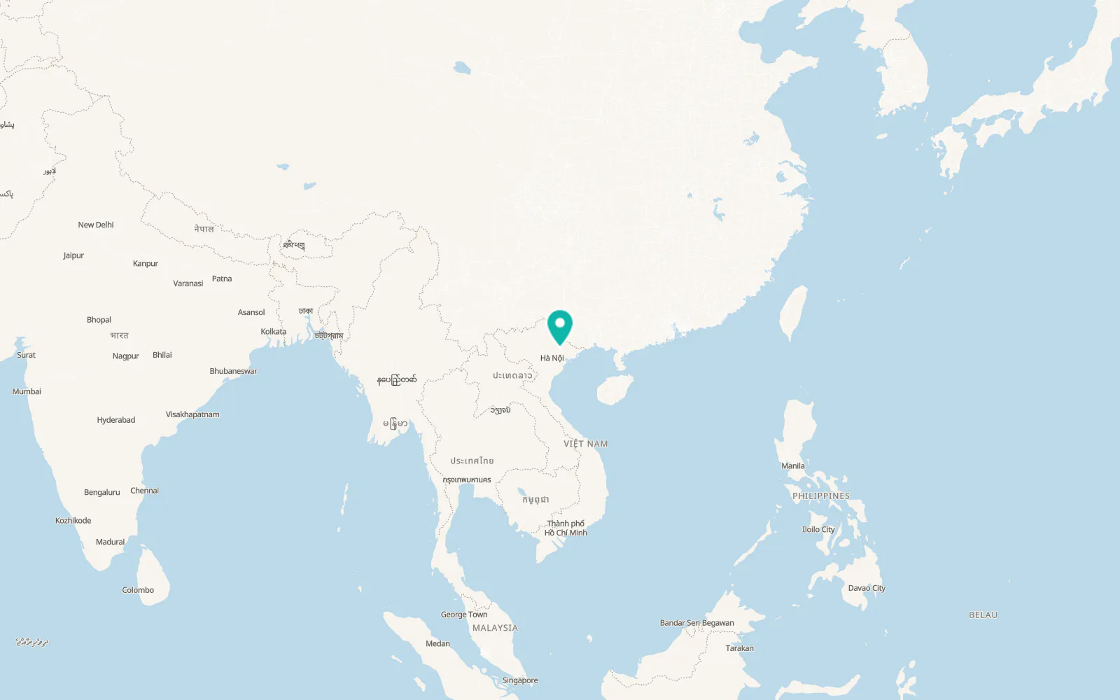 Map of Hữu Lũng