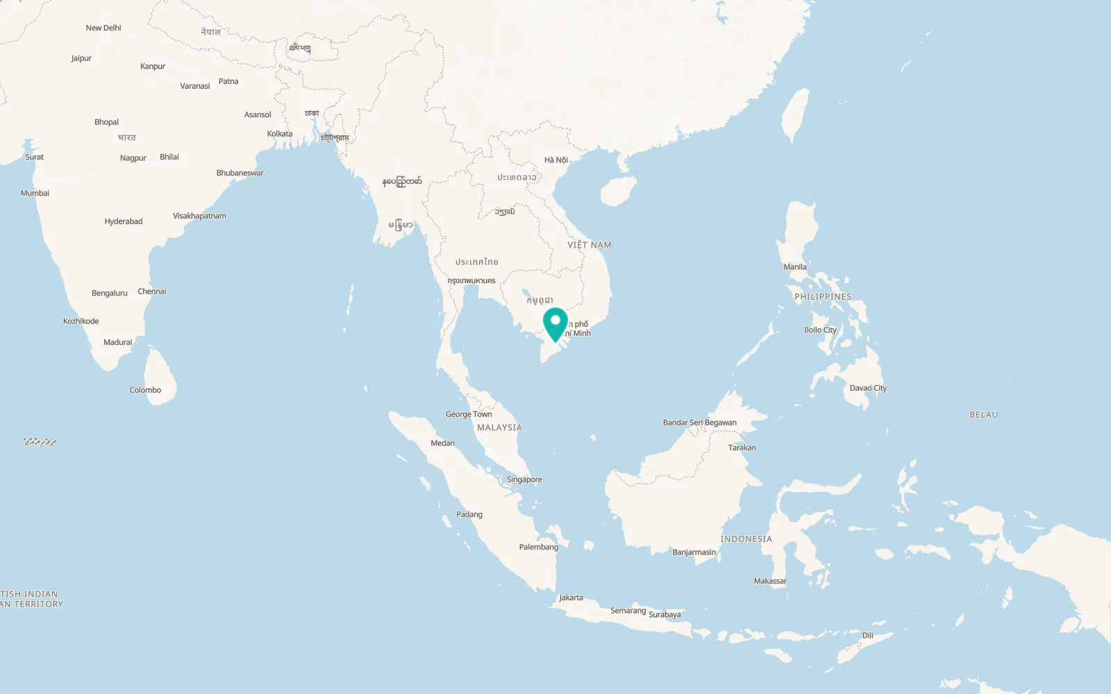 Map of Huỳnh Hữu Nghĩa