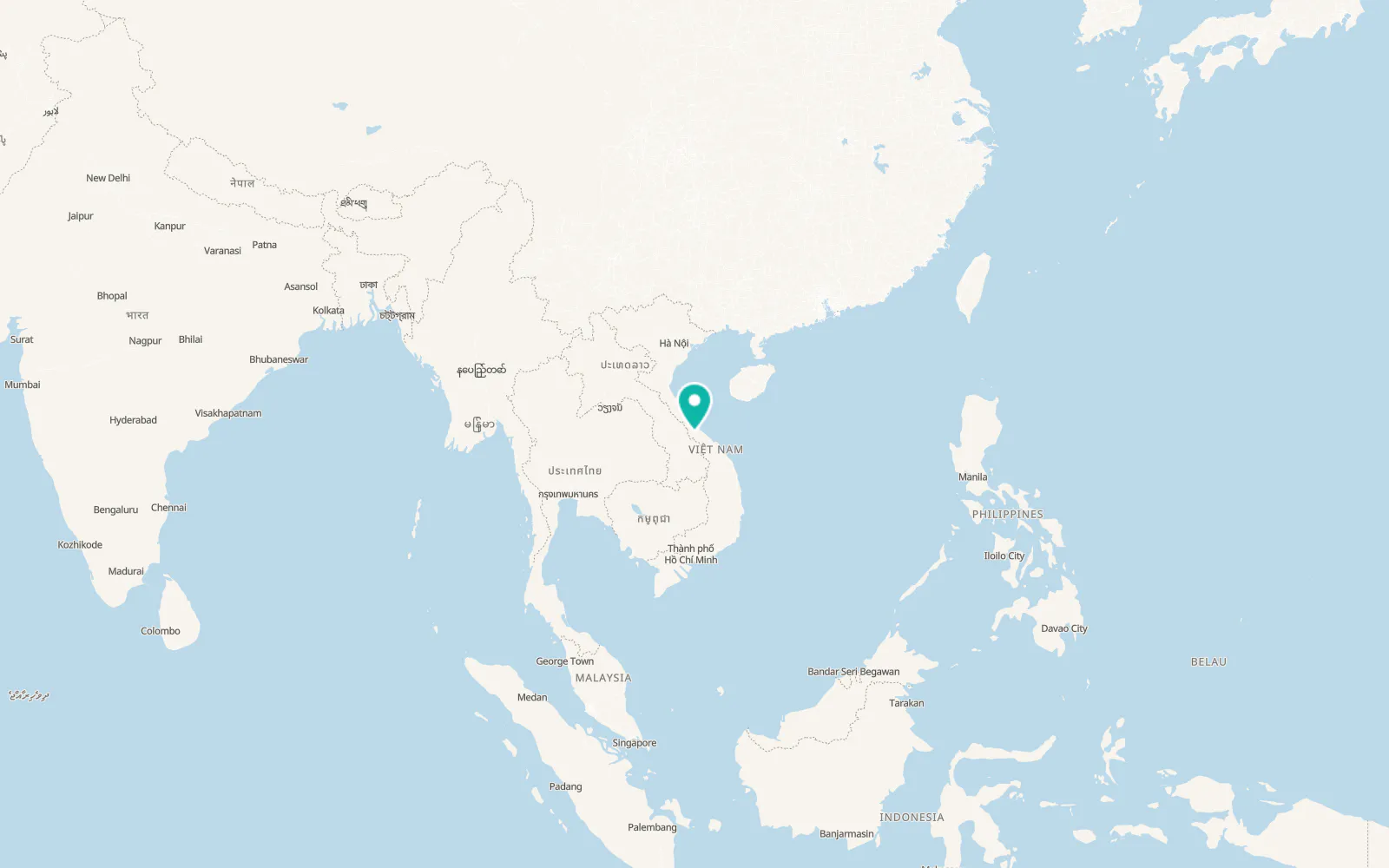 Map of Krông Klang